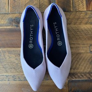 Rothy’s Pink Pointed-Toe Flats